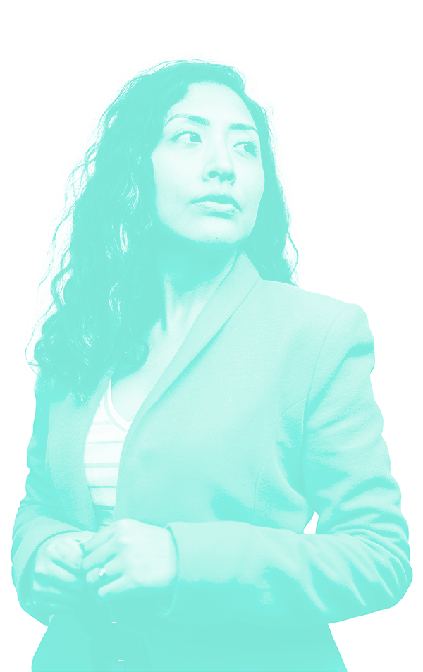 Person illustration overlay