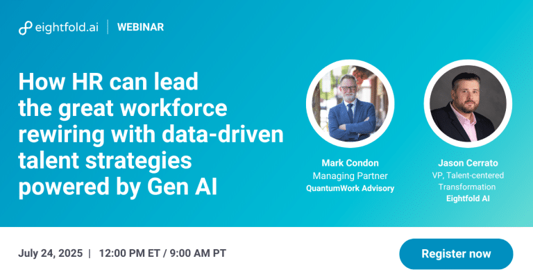 How HR can lead the great workforce rewiring with data-driven talent strategies powered by Gen AI