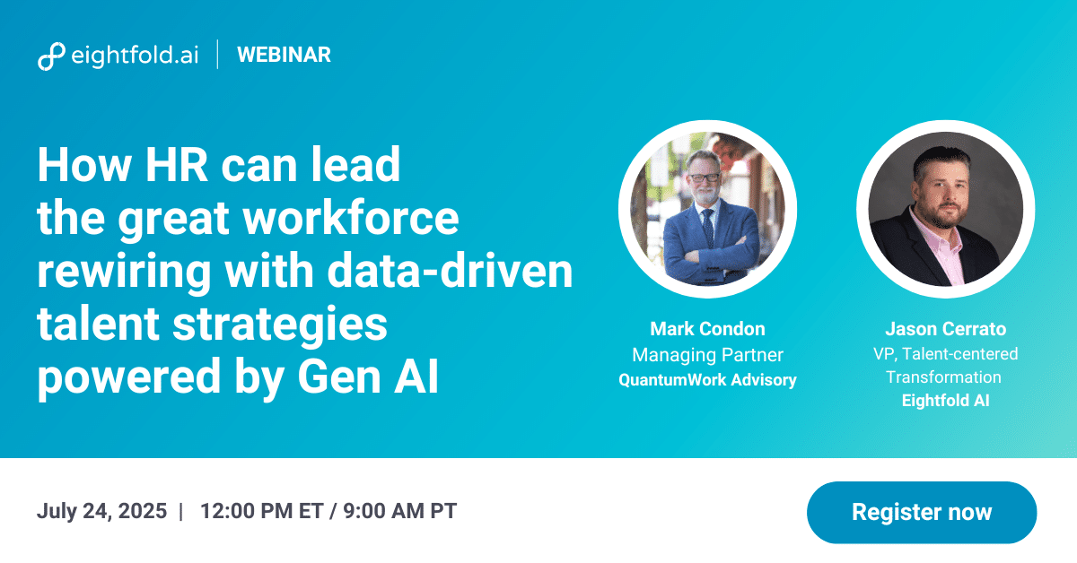 How HR can lead the great workforce rewiring with data-driven talent strategies powered by Gen AI