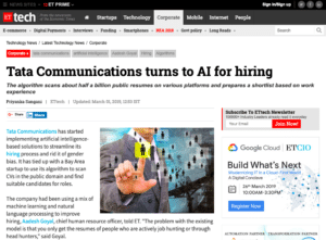 Tata Communications turns to AI for hiring