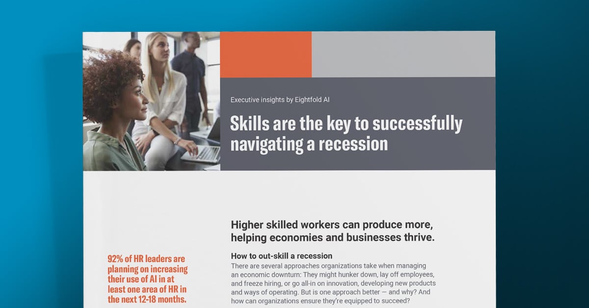 Executive brief: Skills are the key to successfully navigating a recession