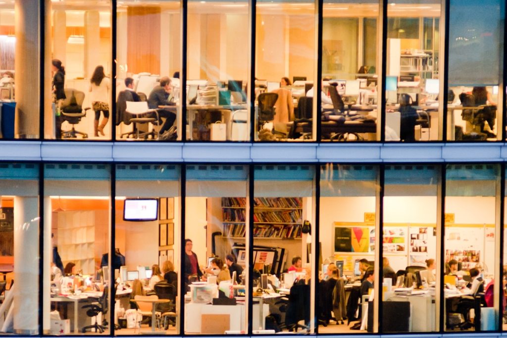 Office with workforce
