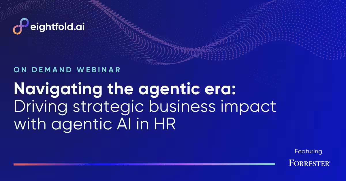 Navigating the agentic era: Driving strategic business impact with agentic AI in HR
