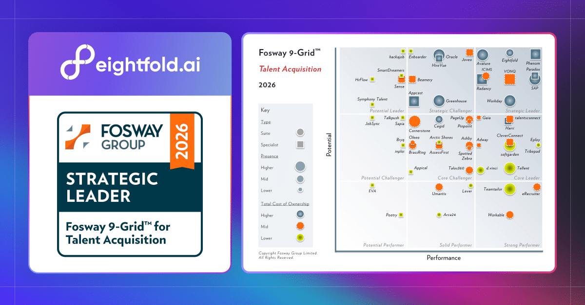 Fosway names Eightfold a Strategic Leader in its 2026 9-Grid™ for Talent Acquisition