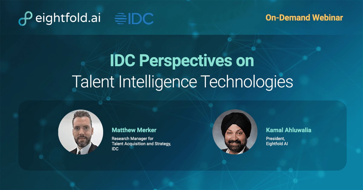 IDC Perspectives on Talent Intelligence Technologies: AI and Talent Marketplace, Job Intelligence, and Succession Planning