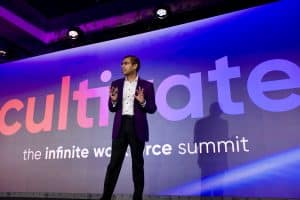 Ashutosh Garg presents keynote address at Eighfold Cultivate 2026.