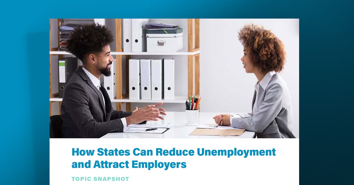 How states can reduce unemployment and attract employers