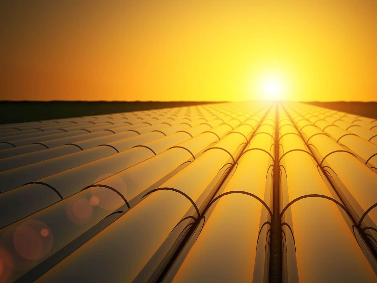 sunlight on a rooftop; hiring in the oil and gas industry concept