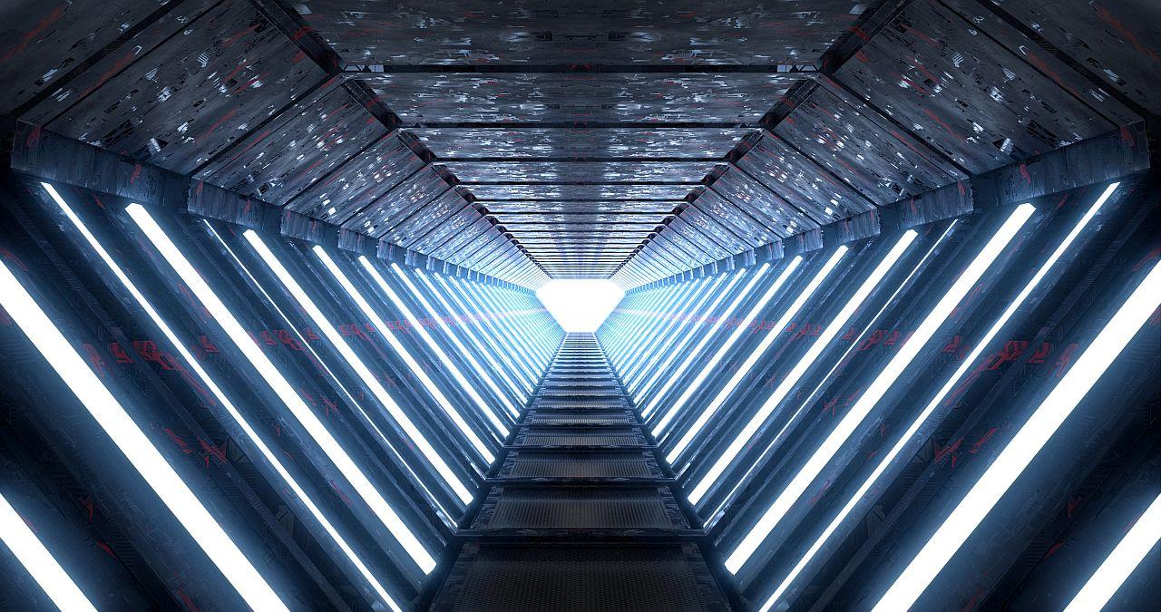 an abstract tunnel with a light at the end; succession planning and upskilling concept