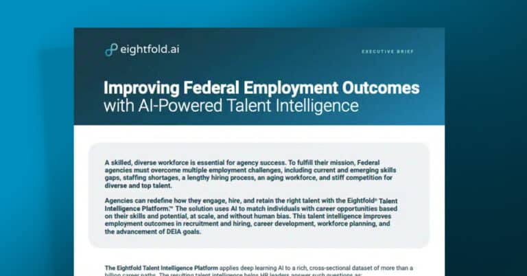 Improving federal employment outcomes with AI-powered Talent Intelligence