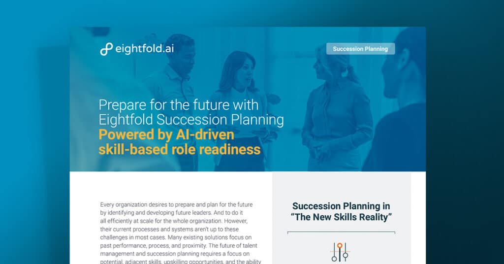 Prepare for the future with Eightfold Succession Planning
