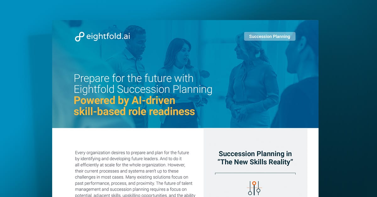 Prepare for the future with Eightfold Succession Planning