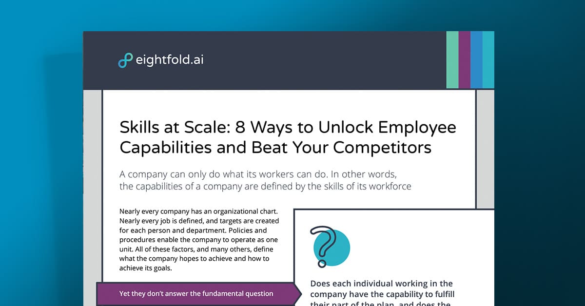 Skills at scale: 8 ways to unlock employee capabilities