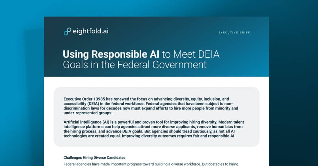 Using responsible AI to meet DEIA goals in the federal government