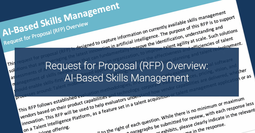 Request for Proposal (RFP) Overview: AI-Based Skills Management
